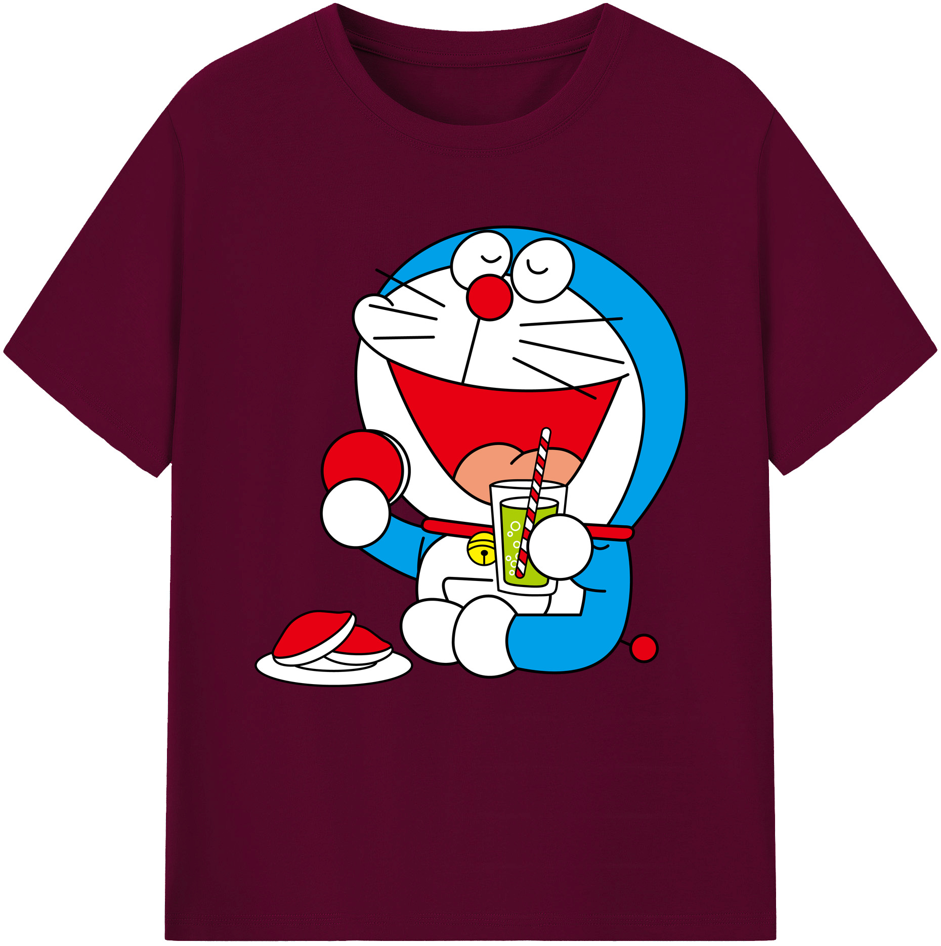 （画像用） ドラえもん Doraemon レディースカジュアルプリントTシャツ（綿100％）